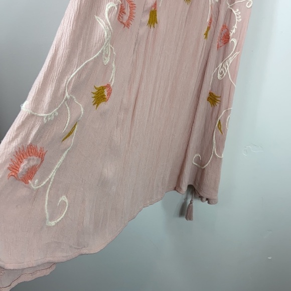 Free People Adelaide Intimately Free Embroidered Boho Tank Keyhole Mini Dress XS - Picture 7 of 10